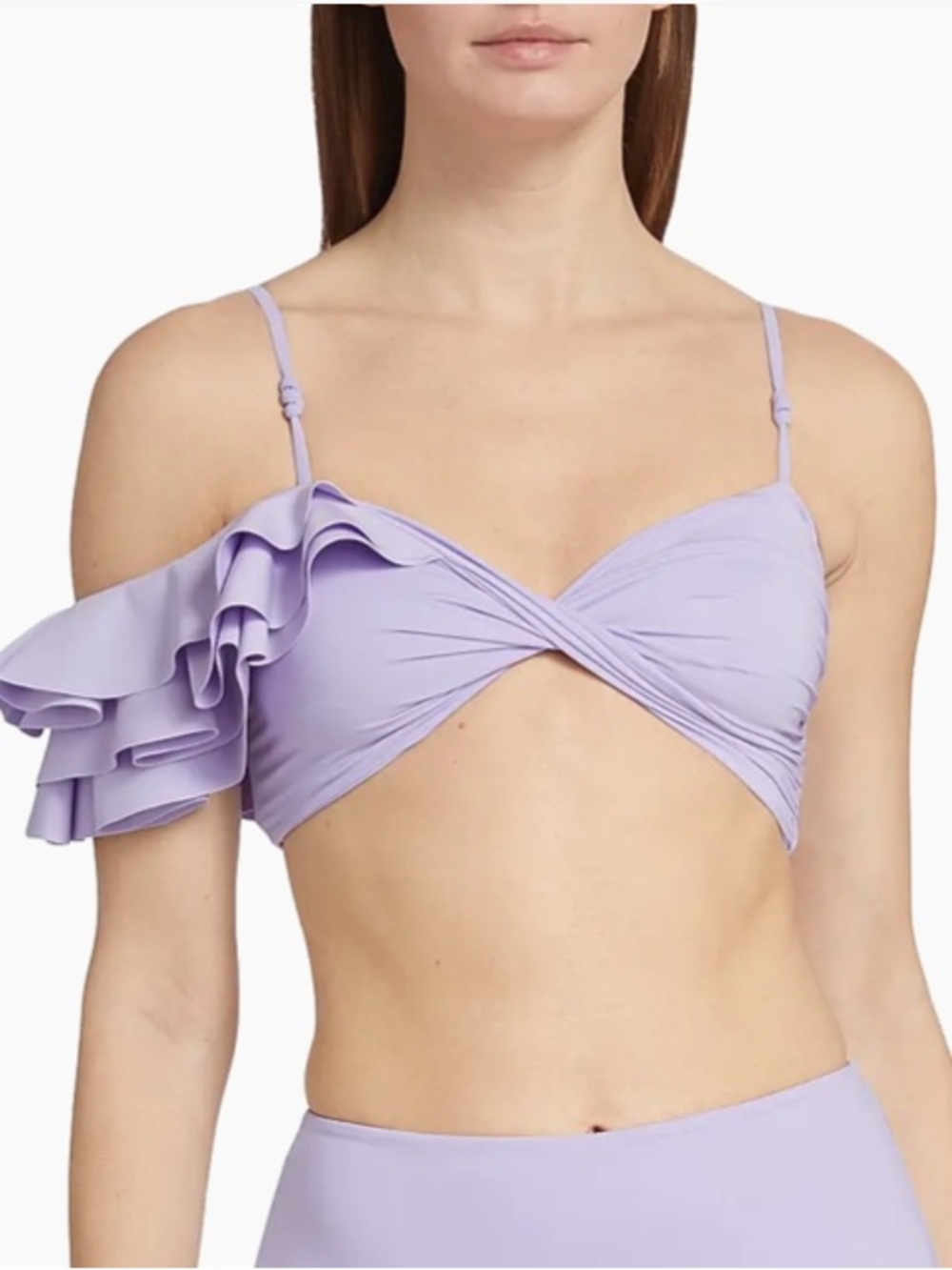 Maygel Coronel Nodus Ruffle Bikini Top